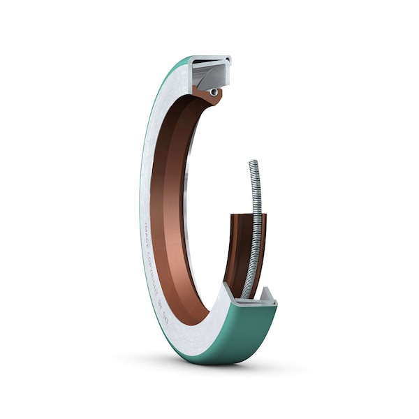 FKM, single lip, Wave oil seal, Bore-Tite